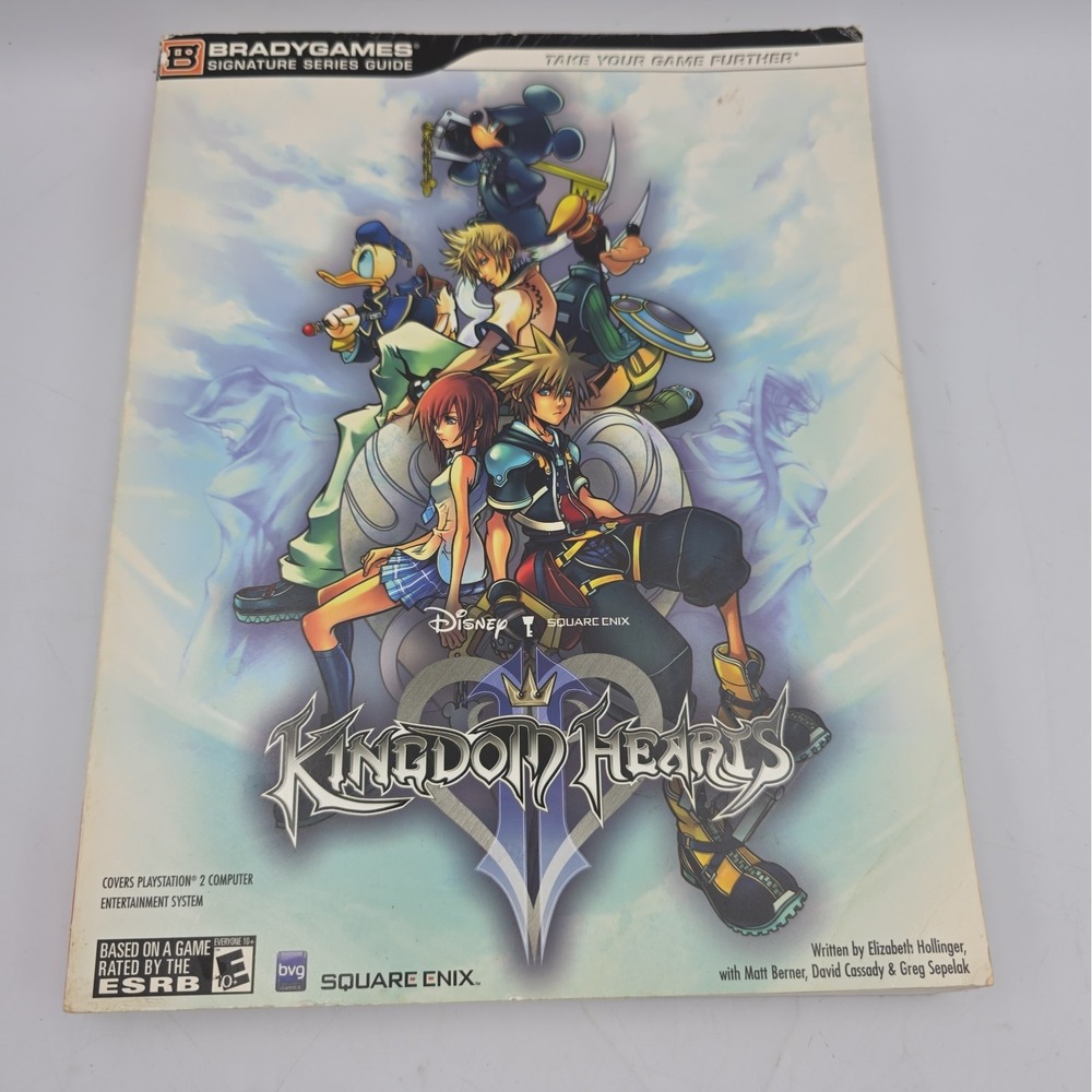 Kingdom Hearts II 2 PS2 Strategy Guide BradyGames W/ Poster